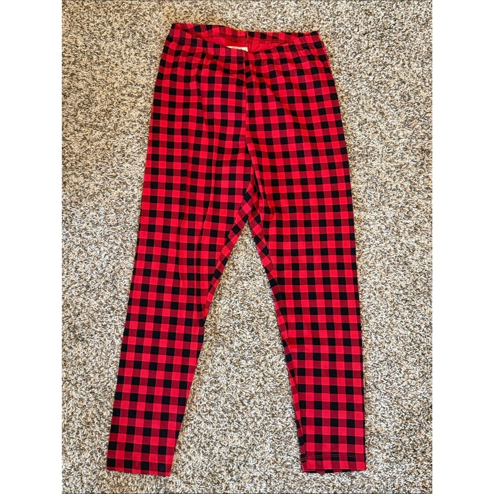 Never Worn! Old Navy Red and Black Buffalo Plaid Leggings